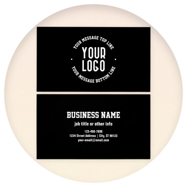 Texto personalizável e seu logotipo ou imagem carr (Criador carregado)