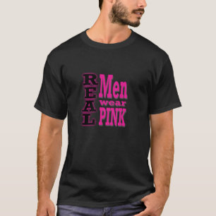 Texto preto & cor-de-rosa do t-shirt real do rosa