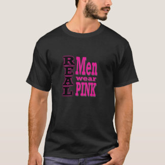 Texto preto & cor-de-rosa do t-shirt real do rosa