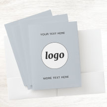 Texto Simples de Logo Marcas Profissionais Azul Pó
