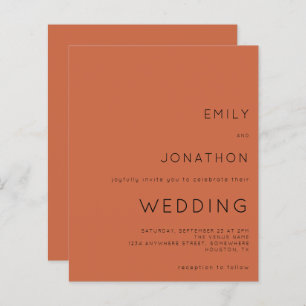 Texto Simples do Orçamento Convite de Casamento Te