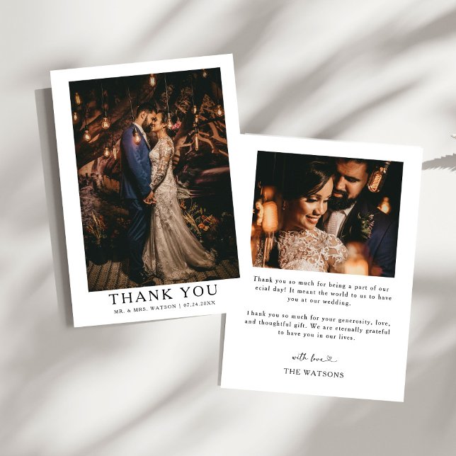 Texto Simples e Elegante de Agradecimento de Casam (Criador carregado)