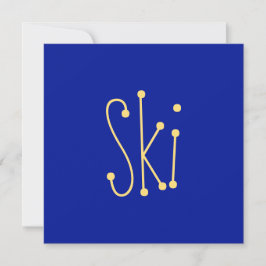 Texto Simples E Moderno Do SKI Whimsical Em Real A
