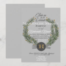 Texto Vergreen c/Monograma Convite