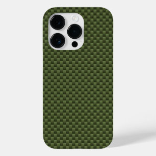 Textura Automotiva de Fibra de Carbono Verde Kaki