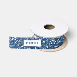 Textura Azul Escura Com Texto Personalizado