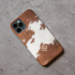 Textura castanha e branca de cobalto Monograma<br><div class="desc">Imagem de textura castanha e branca de cobalto. Monograma personalizável.</div>