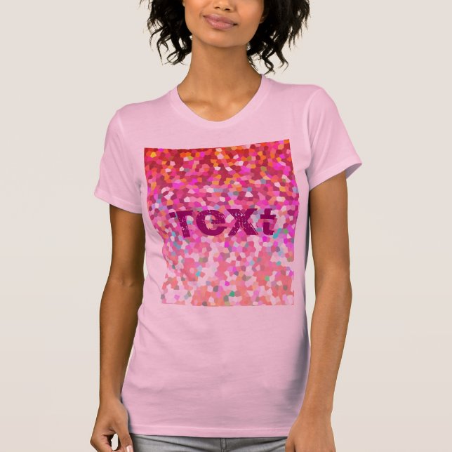 Textura da faísca do mosaico do t-shirt (Frente)