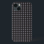 Textura de aço estendida<br><div class="desc">Um padrão de aço estudado que você pode encontrar em um cinto ou acessório de moda. Isto azulejo-se perfeitamente como um padrão em qualquer direção. © e ® Bigstock® - Todos os direitos reservados.</div>