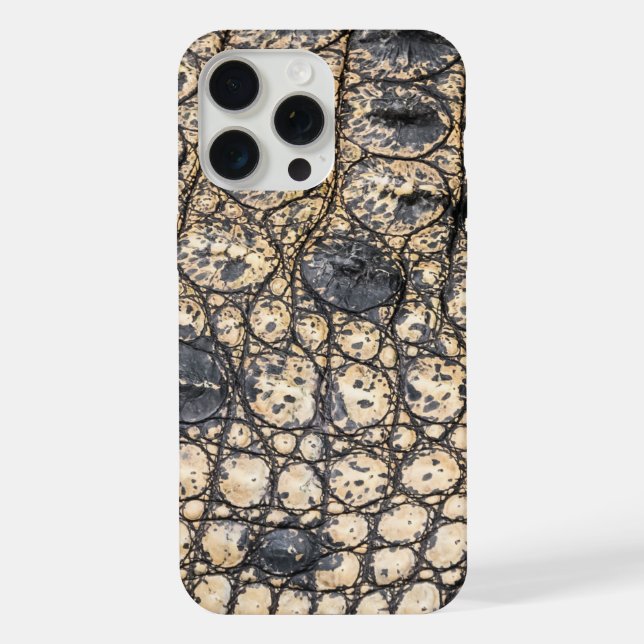 Textura de couro de crocodilo Taupe moderna (Verso)