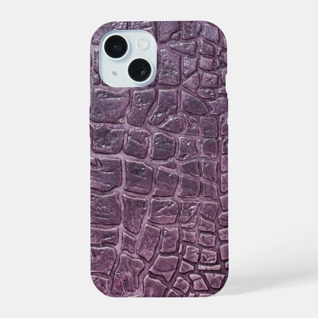 Textura de couro de crocodilo Taupe moderna (Verso)