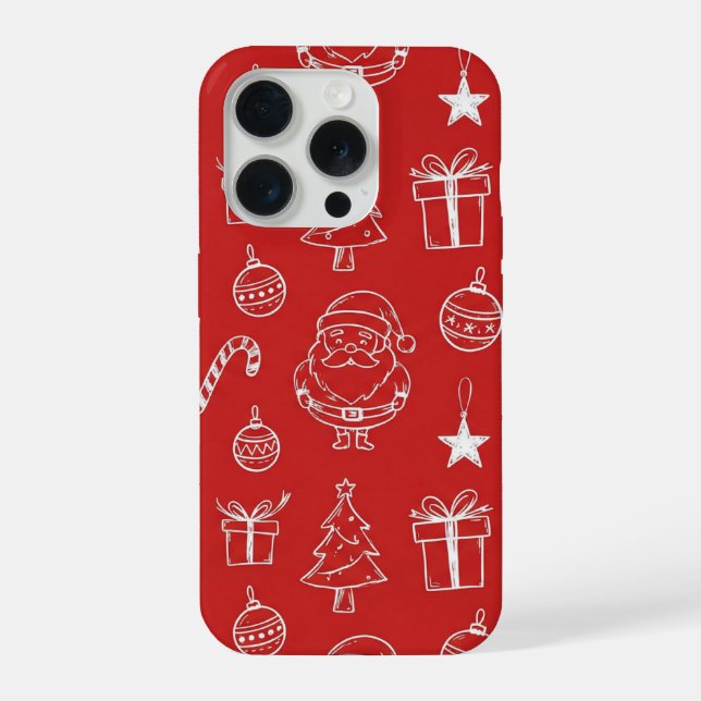 textura de Natal com elementos festivos (Verso)