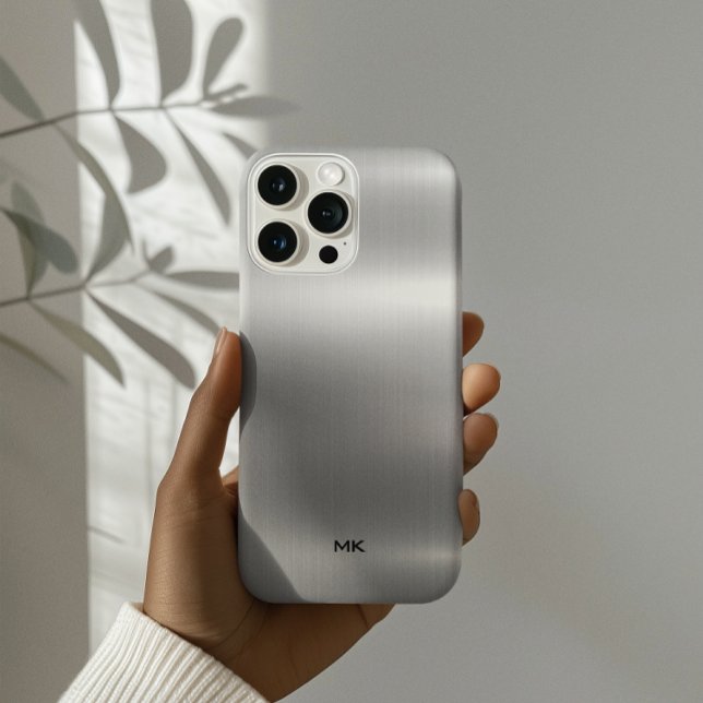 Textura de prata metálico com aspecto de aço inoxi (Criador carregado)