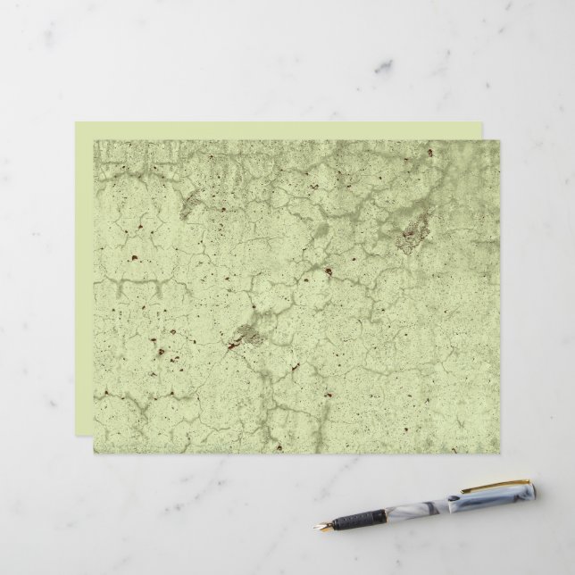 Textura Decoupage Verde Vintage Rustic (Frente/Verso In Situ)