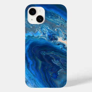 Textura Fluida de Agato Azul Marble