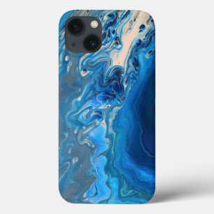 Textura Fluida de Agato Azul Marble