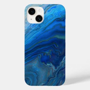 Textura Fluida de Agato Azul Marble