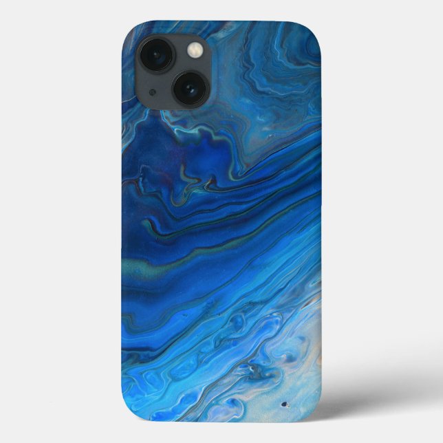 Textura Fluida de Agato Azul Marble (Verso)