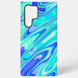 Textura Líquida de Abstrato de Tremor Azul