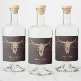 Textura Ocidental do País de Casamento Rustic Bull