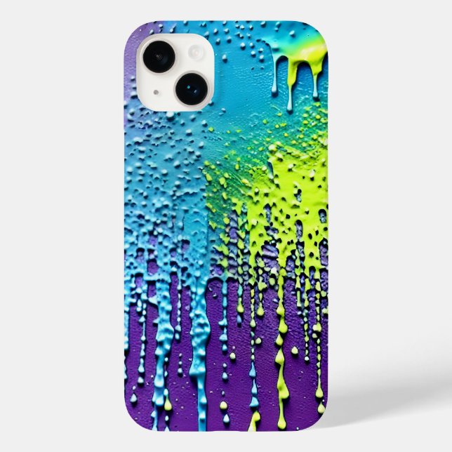 Textura Pintor Neon Purple Blue Confetti (Verso)