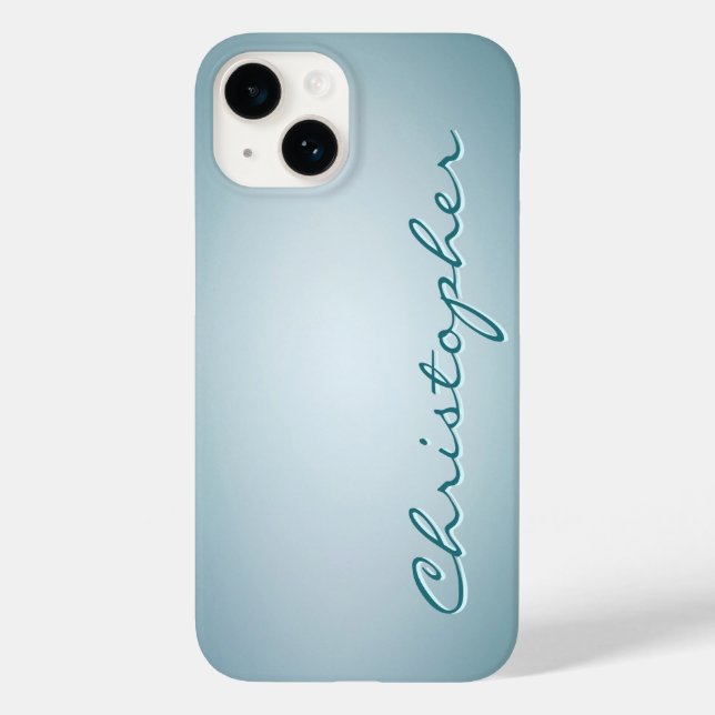 Textura radial azul-clara personalizada (Verso)