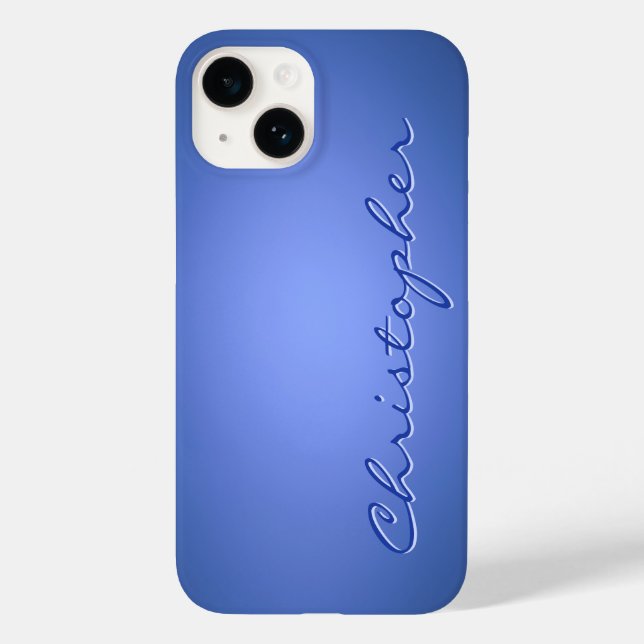 Textura Radial azul clara Personalizada 15 (Verso)