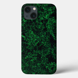 Textura verde escura, esponja destruída ou corroíd