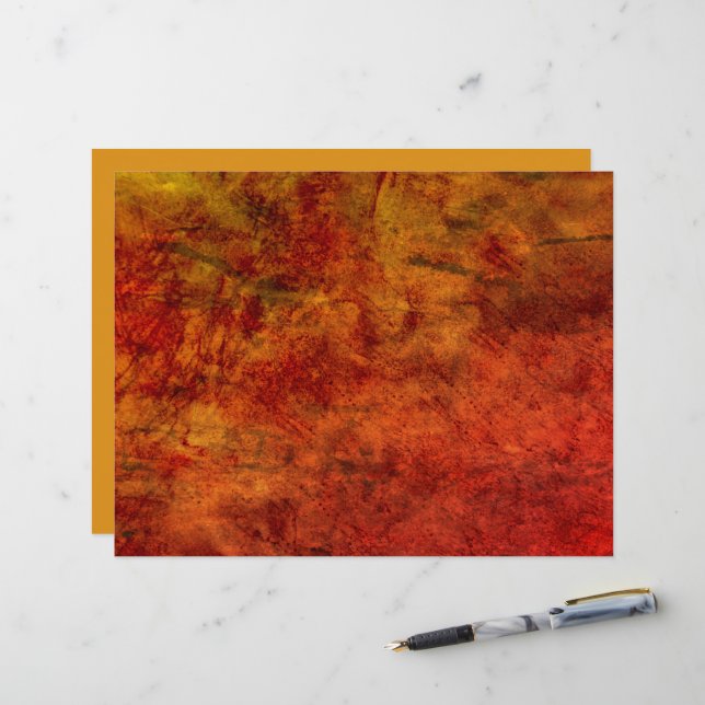 Textura Vintage Laranja Queimada Antiguidade (Frente/Verso In Situ)