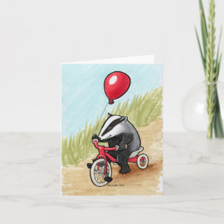 Texugo no cartão do jogo