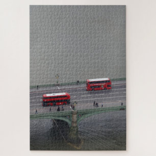 Thames Bridge & Buses London Quebra-cabeça de serr