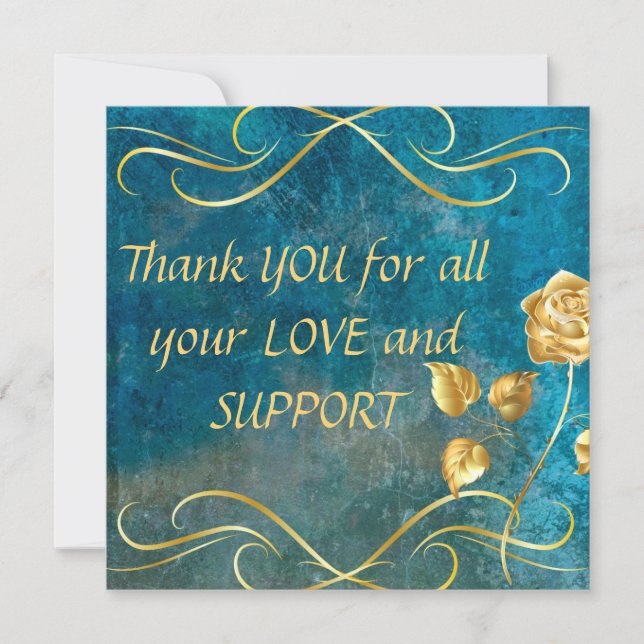 Thank You For all your Love and Support -Card (Frente)