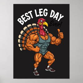 Thanksgiving Leg Day Poster