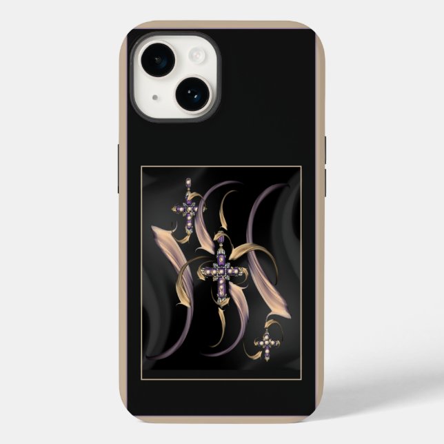 "The Angelic Cross", Apple iPhone 14 Case (Verso)