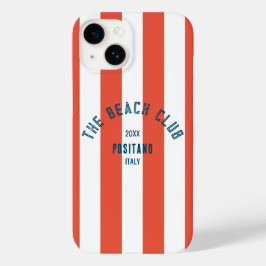 The Beach Club Crest Red Cabana Stripe