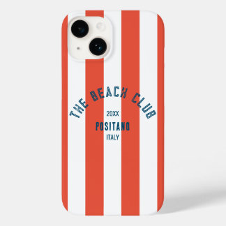 The Beach Club Crest Red Cabana Stripe