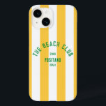 The Beach Club Crest Yellow Cabana Stripe<br><div class="desc">Proteja seu telefone com estilo com nosso 'The Beach Club Crest' Yellow Cabana Stripe Case-Mate iPhone 14 Case. Com uma vibrante design de faixa de cabana amarela, essa mala durável oferece talento e funcionalidade, perfeitos para amantes de praia e aventureiros. Personalize-o com o seu ano e destino personalizados para criar...</div>