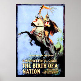 The Birth of a Nation Vintage Movie Poster 1915