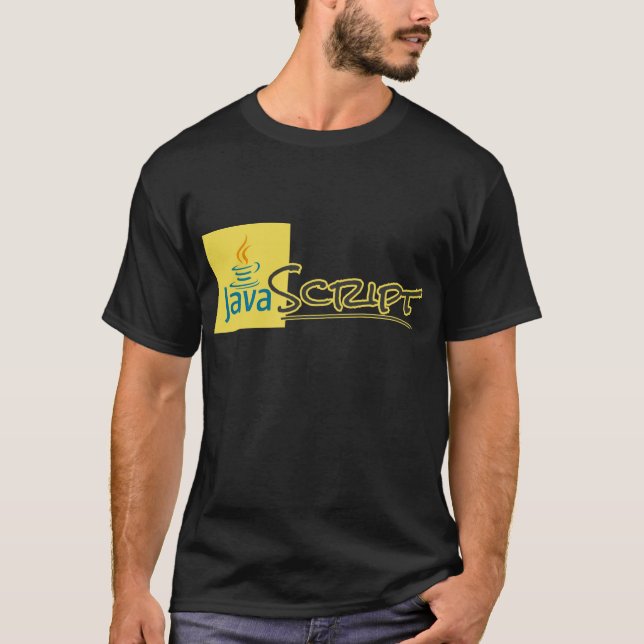 The Confusing JavaScript T-Shirt - Yellow (Frente)