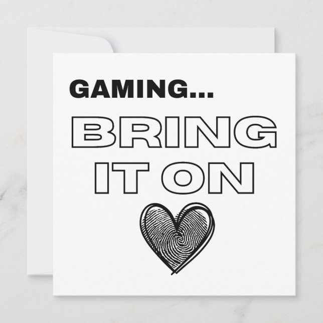 The Gamer Card (Frente)