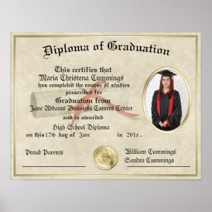 The Graduate Gift Diploma Poster