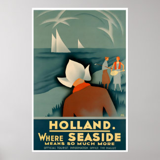 The Hague Art Holland Travel Poster Netherlands