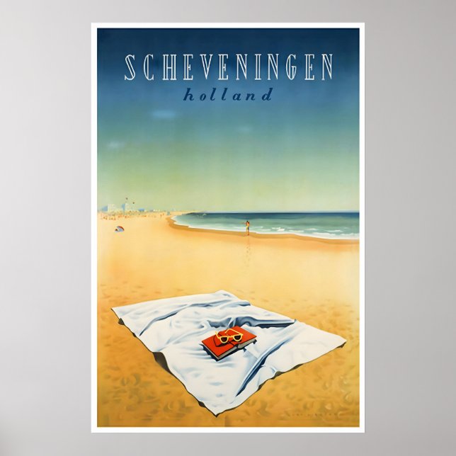 The Hague Poster Scheveningen Travel Print Holland (Frente)