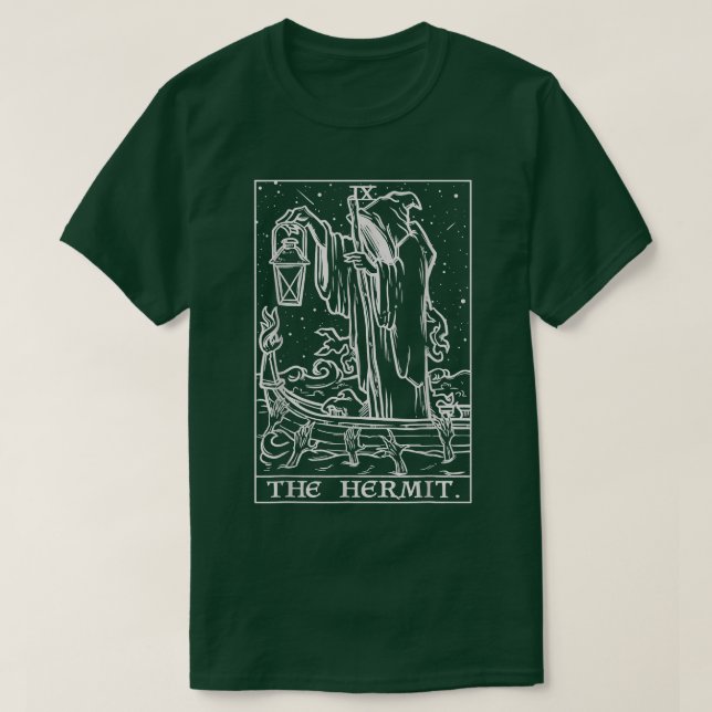 The Hermit Tarot Card T-Shirt (Frente do Design)