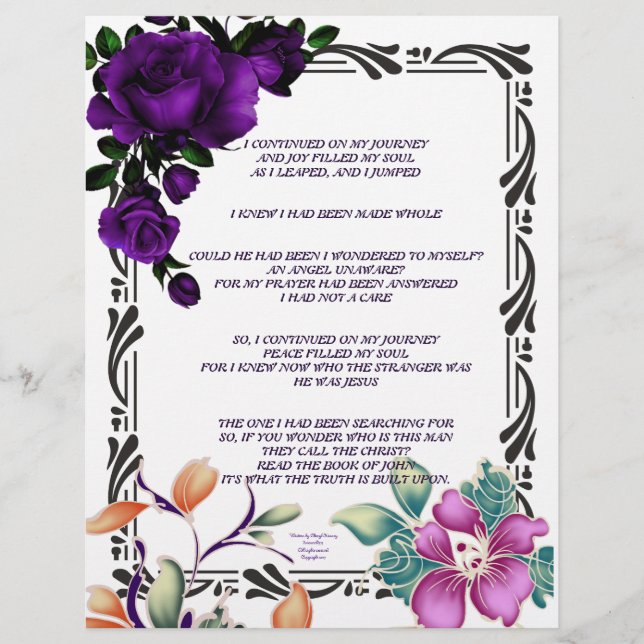 The Journey escreve papel personalizado (Frente)