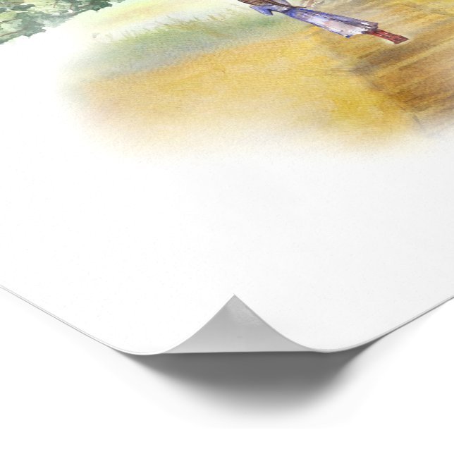 "The Journey" Inspirational Poster Impressão (11x1 (Borda)