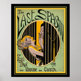 "The Last Spasm" Art Deco Foxtrot Impressão 16x20