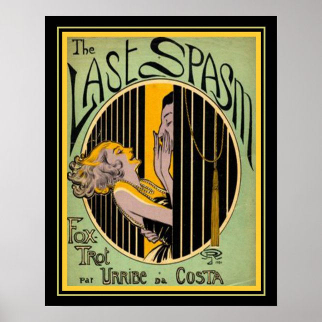 "The Last Spasm" Art Deco Foxtrot Impressão 16x20 (Frente)