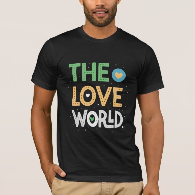 The Love World - Unique T-Shirt Design" (Frente)
