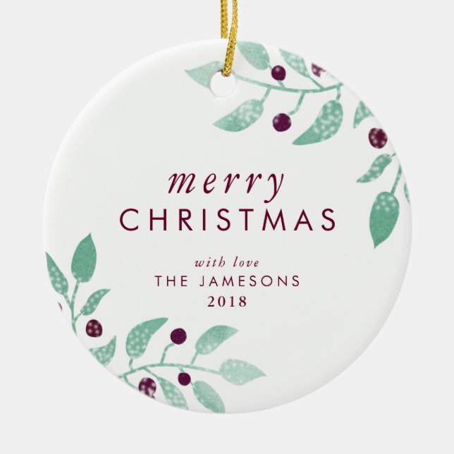 *The Merry* bonito dos enfeites de natal (Frente)